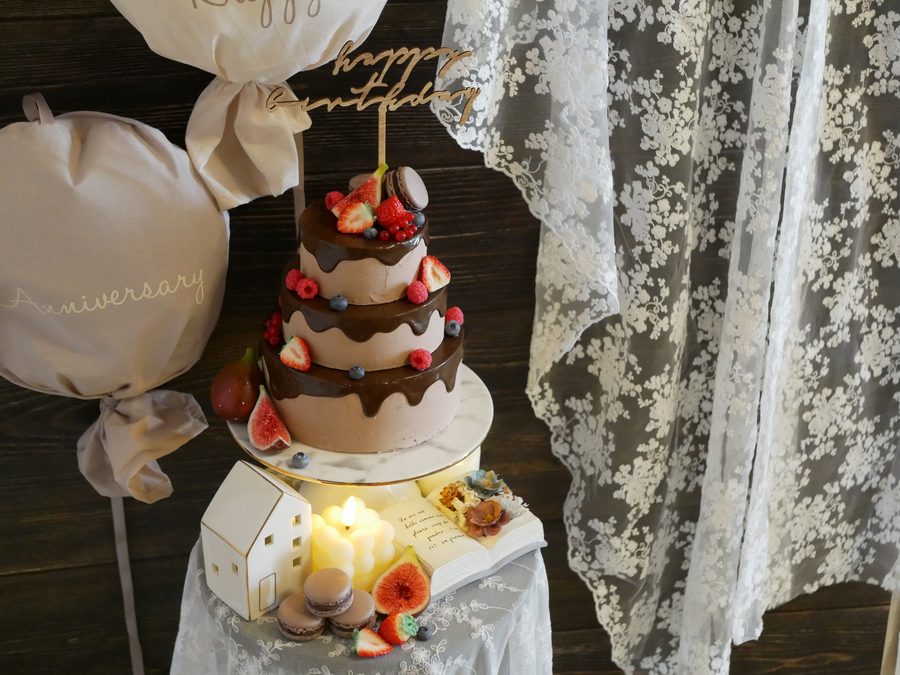 クレイケーキオーダー実例｜撮影小物