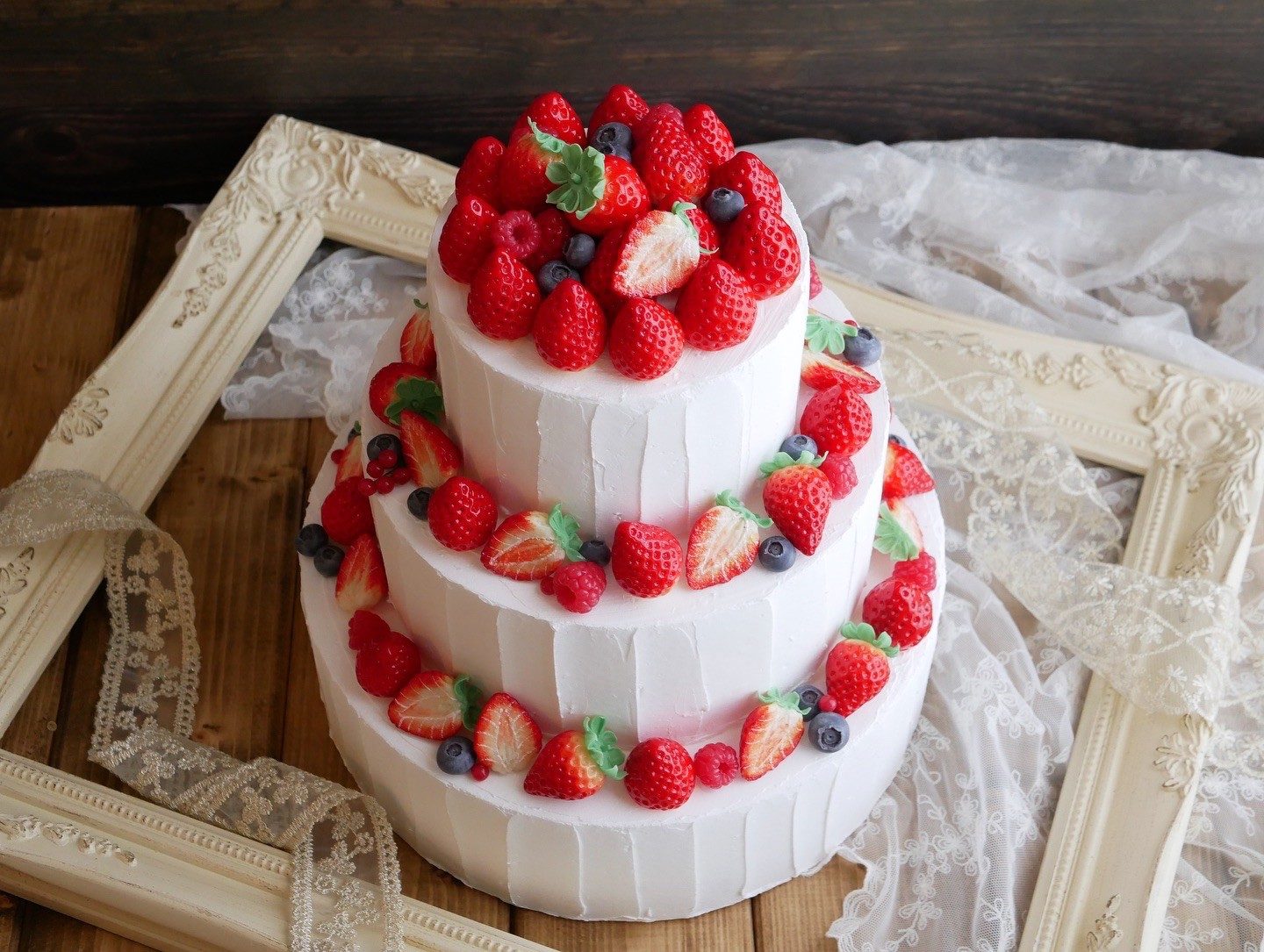 ウエディングクレイケーキ｜結婚式・前撮り撮影用フェイクケーキ